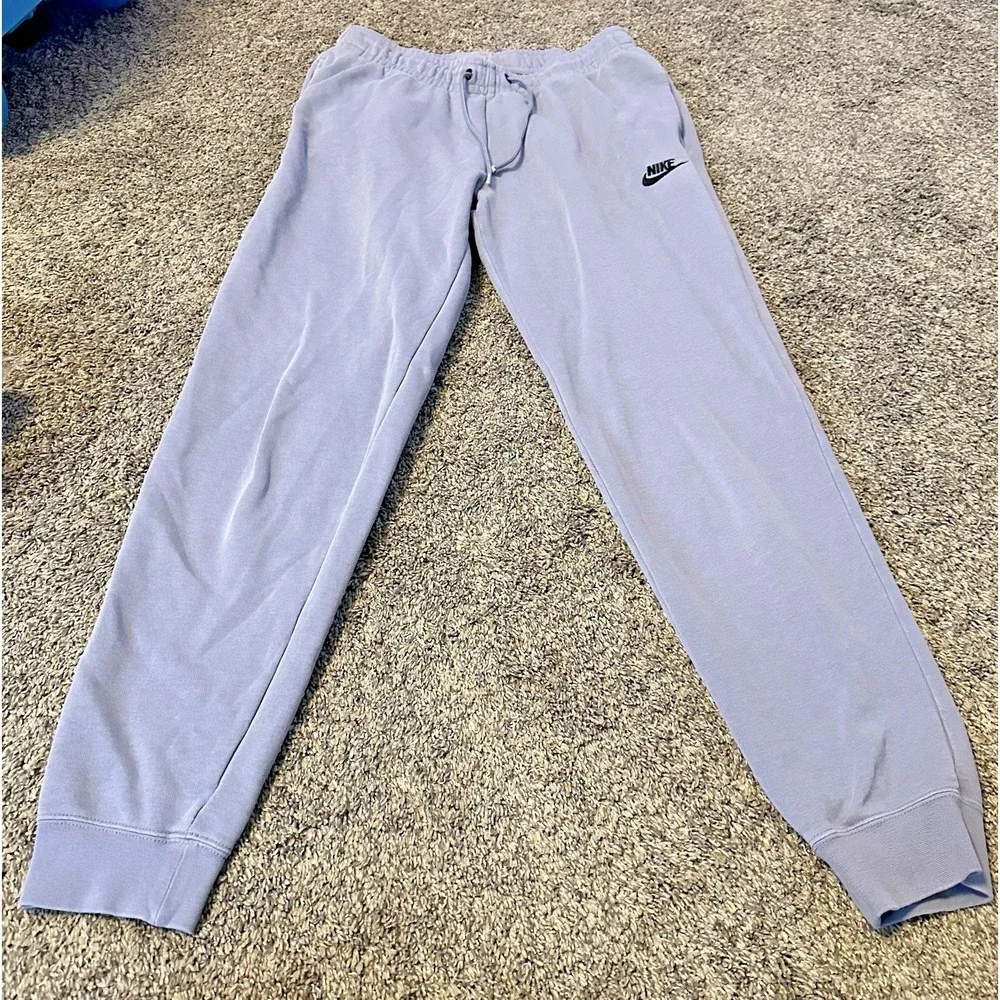 Nike Sportswear Essential Fleece Sweatpants Size S Lavender/Lilac/Gray Women's!!